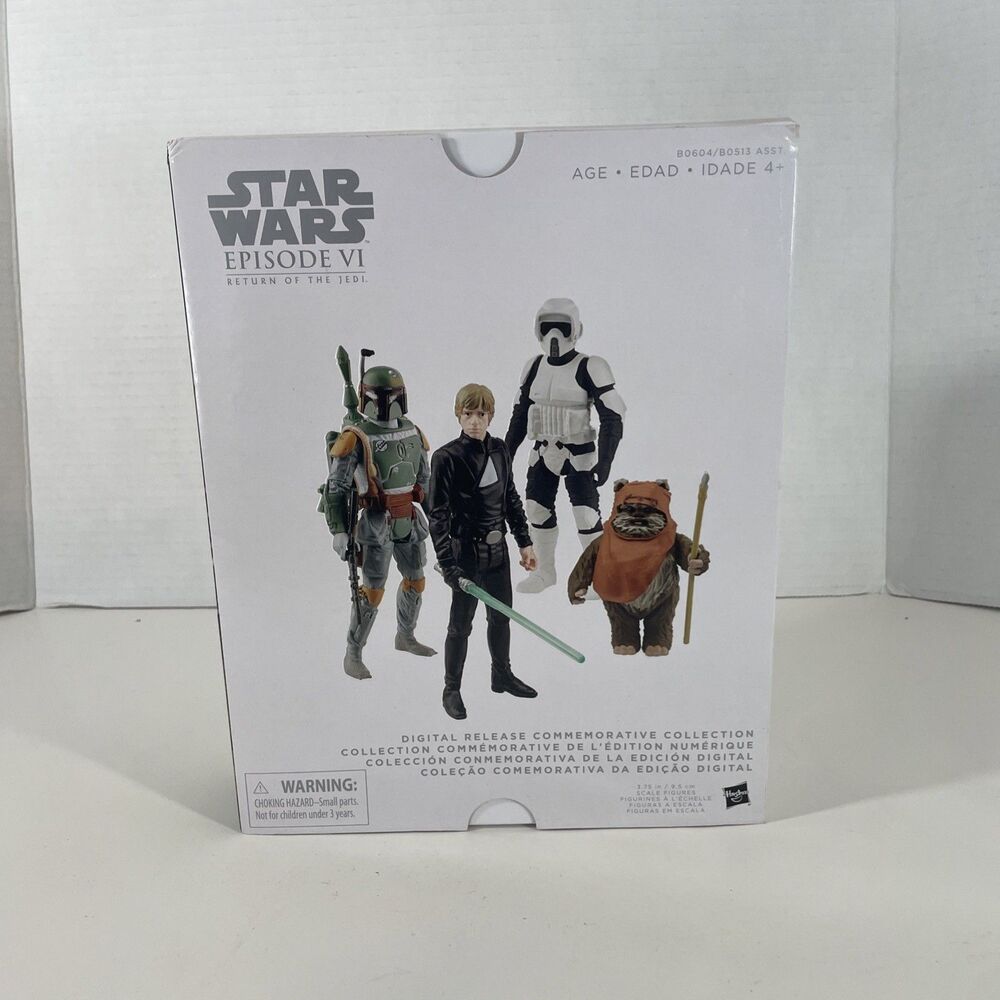 Star Wars Episode VI Return of the Jedi 4 Action Figure Set Boba Fett Luke Jedi